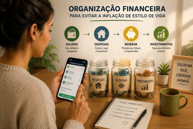 Organização financeira para evitar a inflação de estilo de vida