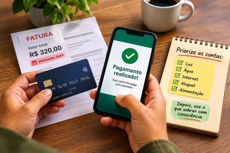 priorizar contas quando falta dinheiro